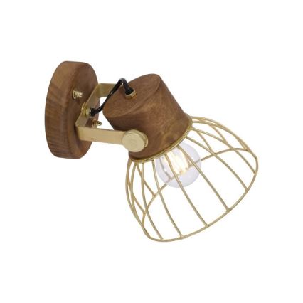 Leuchten Direkt 11486-60 - Настінний точковий світильник ALAMI 1xE27/25W/230V дерево манго