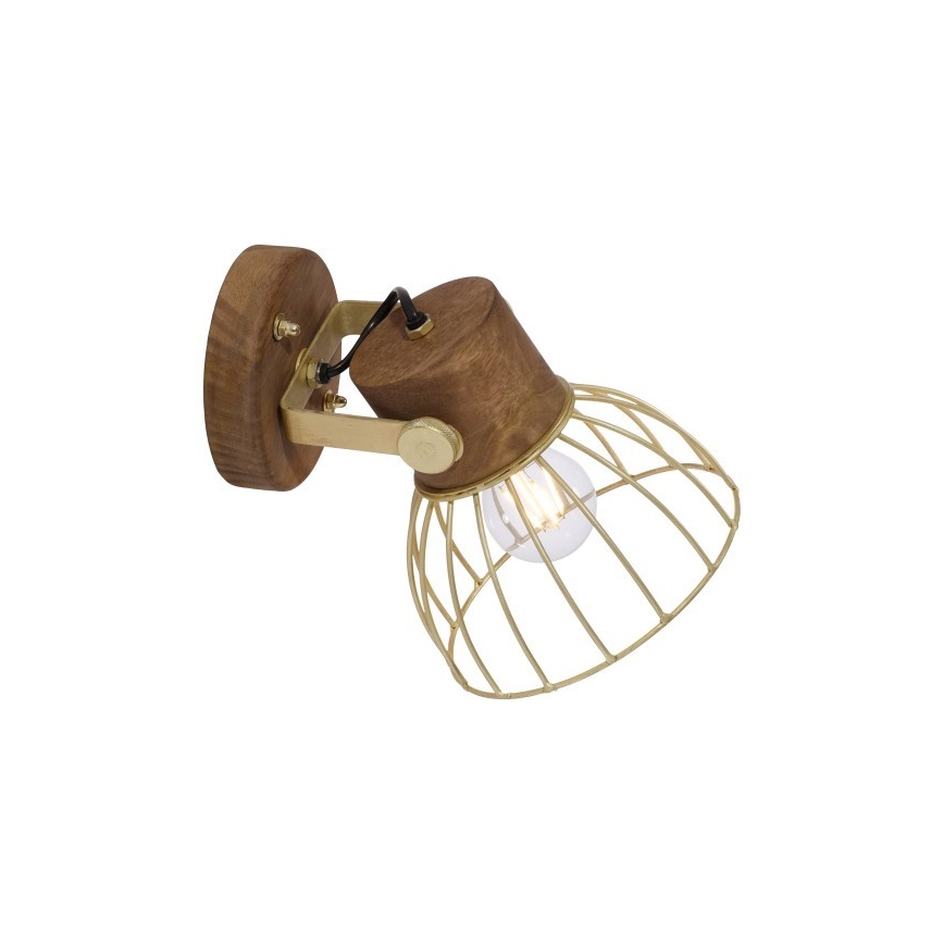 Leuchten Direkt 11486-60 - Настінний точковий світильник ALAMI 1xE27/25W/230V дерево манго