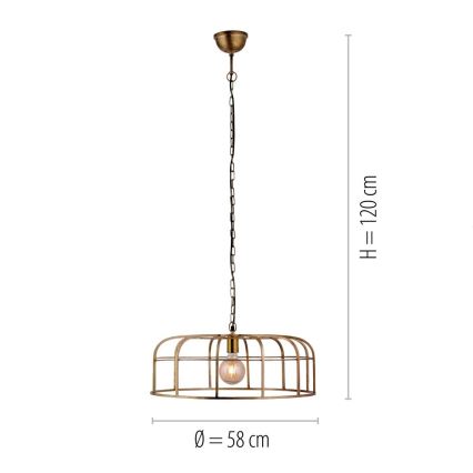 Leuchten Direkt 11493-60 - Люстра на цепи AMIR 1xE27/25W/230V