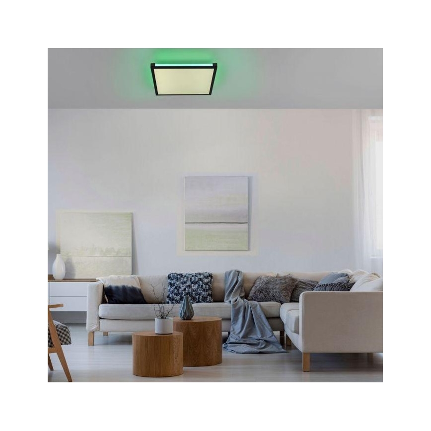 Leuchten Direkt 11621-18 - Светодиодный потолочный RGB-светильник с регулированием яркости MARIO LED/24W/230V 2700-5000K + пульт ДУ
