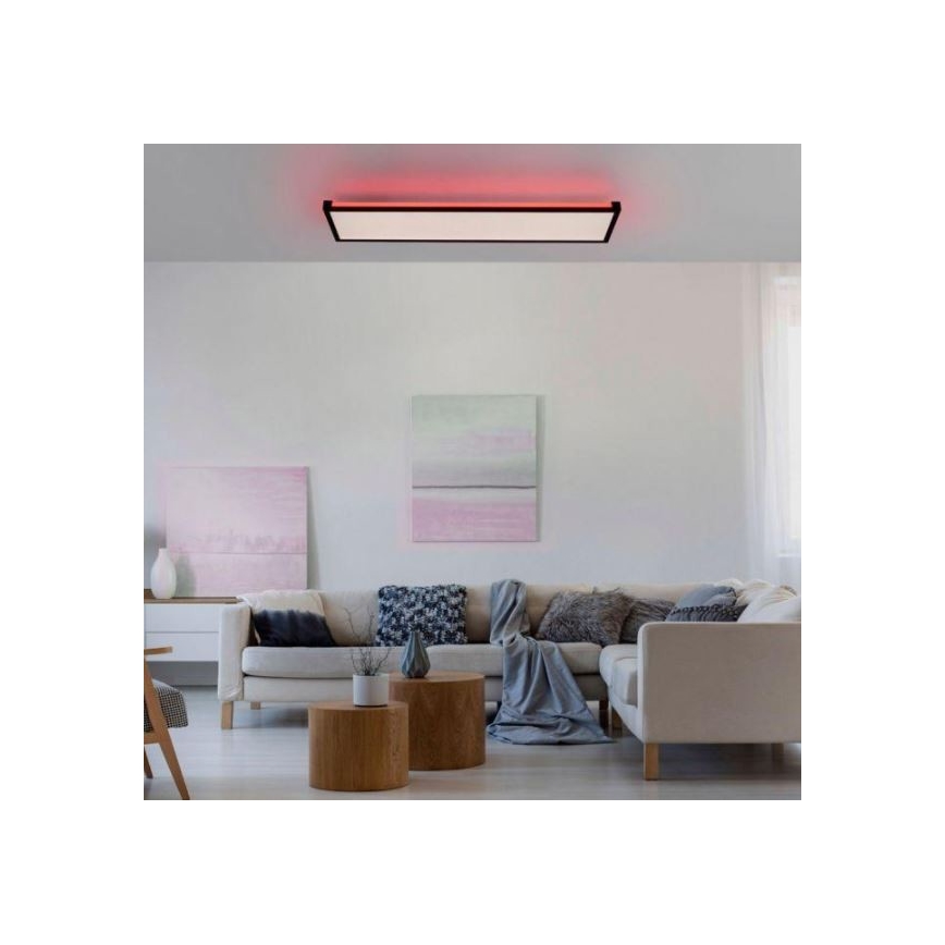 Leuchten Direkt 11622-18 - Светодиодный потолочный RGB-светильник с регулированием яркости MARIO LED/29W/230V 2700-5000K + дистанционное управление