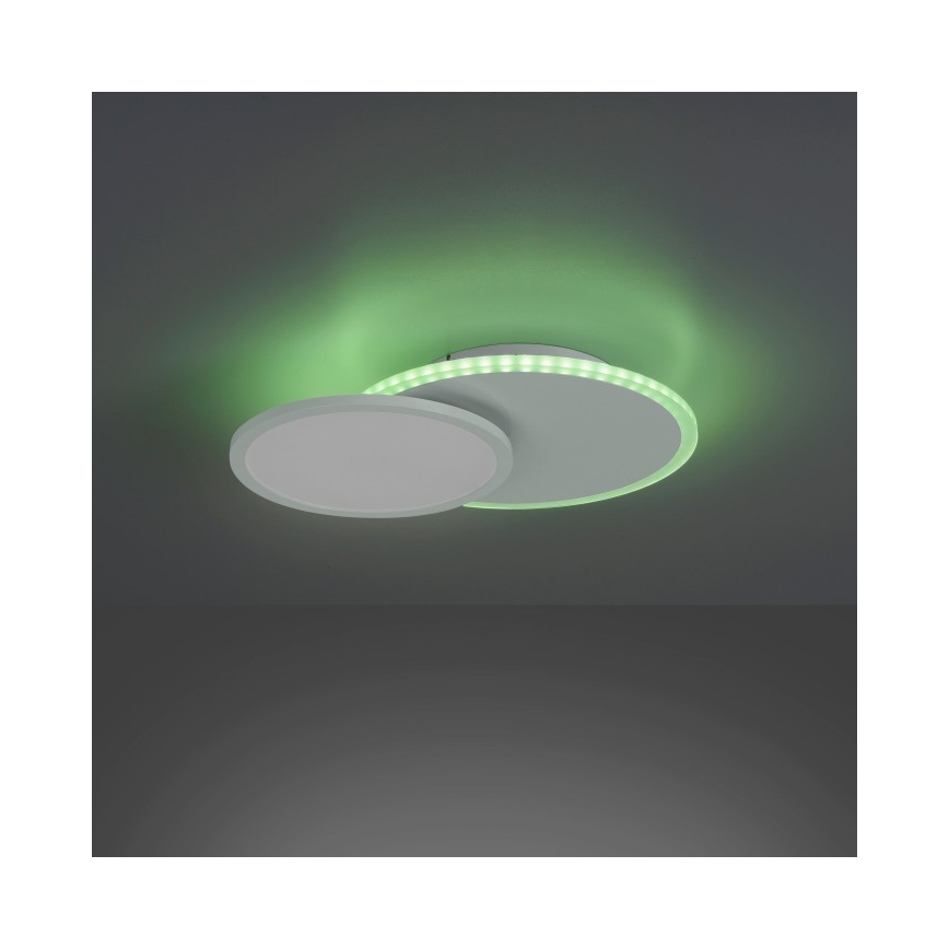 Leuchten Direkt 11662-16 - LED RGB стельовий світильник з регулюванням яскравості ARENDA LED/21W/230V + пульт дистанційного керування
