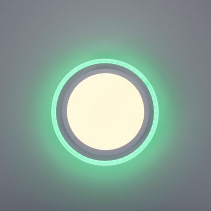 Leuchten Direkt 11662-16 - LED RGB стельовий світильник з регулюванням яскравості ARENDA LED/21W/230V + пульт дистанційного керування