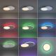 Leuchten Direkt 11662-16 - LED RGB стельовий світильник з регулюванням яскравості ARENDA LED/21W/230V + пульт дистанційного керування
