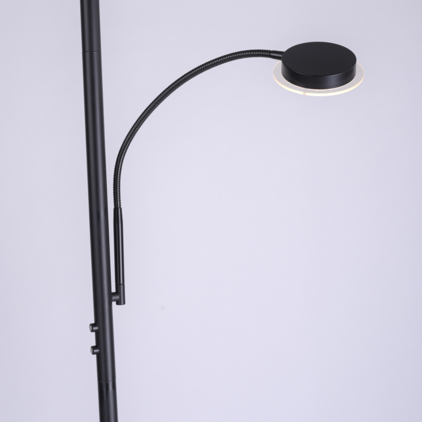 Leuchten Direkt 11709-18 - LED торшер з регулюванням яскравості HANS LED/22W/230V + LED/4W