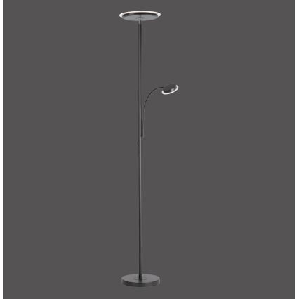 Leuchten Direkt 11709-18 - LED торшер з регулюванням яскравості HANS LED/22W/230V + LED/4W