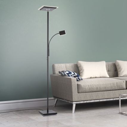 Leuchten Direkt 11710-18 - Світлодіодна регульована підлогова лампа HANS LED/21,5W/230V + LED/4W