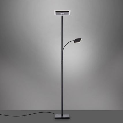 Leuchten Direkt 11710-18 - Светодиодный торшер с регулированием яркости HANS LED/21,5W/230V + LED/4W