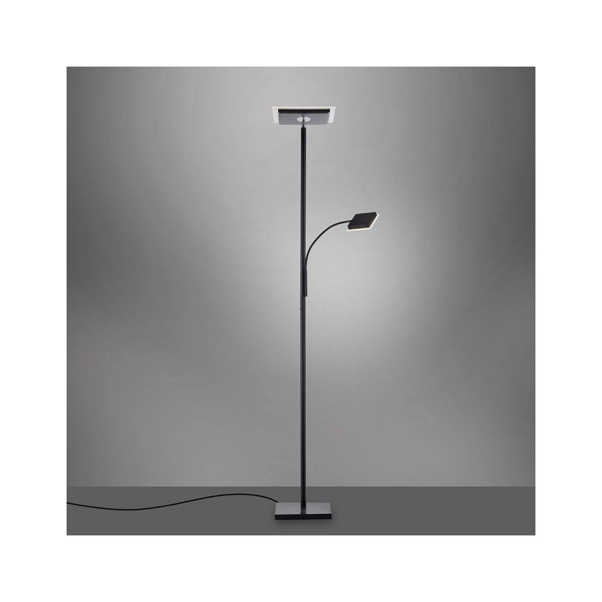Leuchten Direkt 11710-18 - Світлодіодний торшер з регулюванням яскравості HANS LED/21,5W/230V + LED/4W
