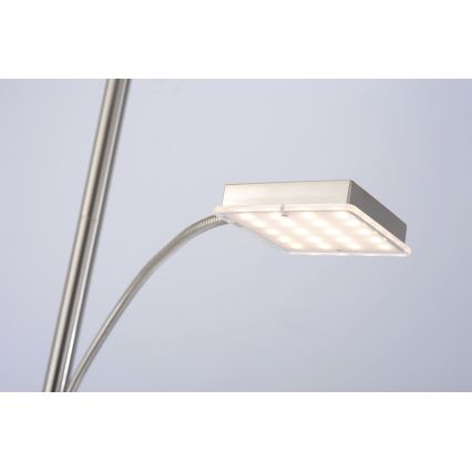 Leuchten Direkt 11710-55 - Светодиодный торшер с регулированием яркости HANS LED/22W/230V + LED/4W