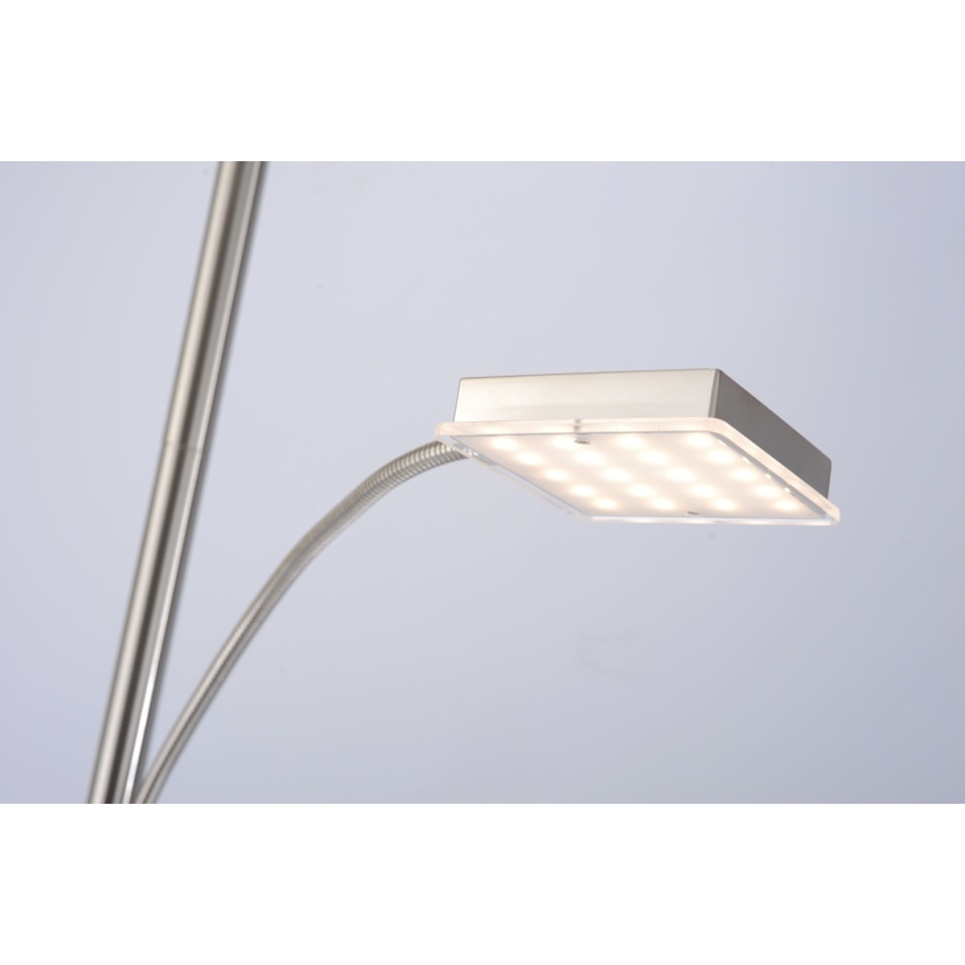 Leuchten Direkt 11710-55 - Светодиодный торшер с регулированием яркости HANS LED/22W/230V + LED/4W
