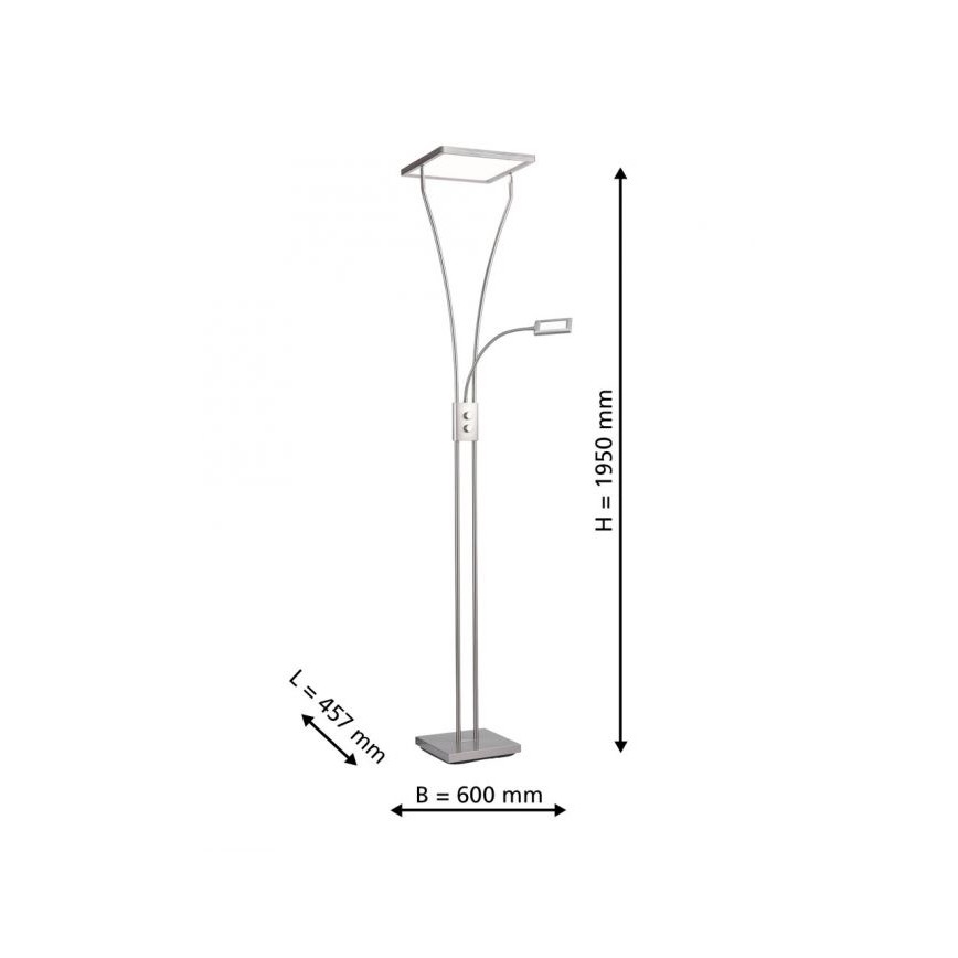 Leuchten Direkt 11722-55 - LED лампа з регулюванням яскравості MARIAN LED/25W/230V + LED/3,6W