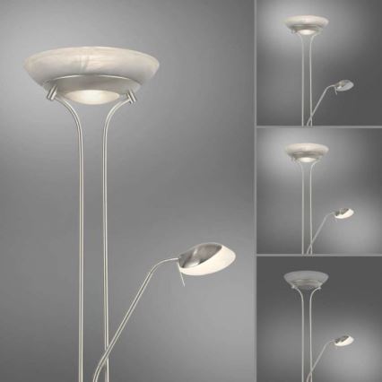 Leuchten Direkt 11730-55 - Светодиодный торшер с регулированием яркости ZAHARA LED/16W/230V + LED/5W