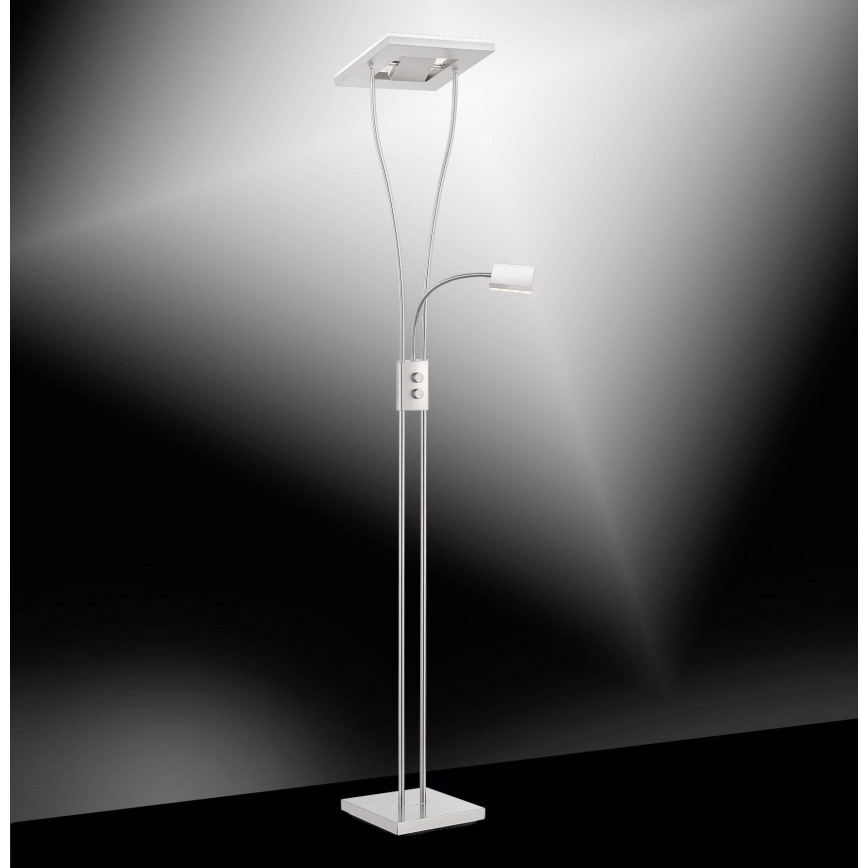 Leuchten Direkt 11776-55 - LED Торшер з регулюванням яскравості HELIA LED/16,8W/230V + 2xLED/3,8W