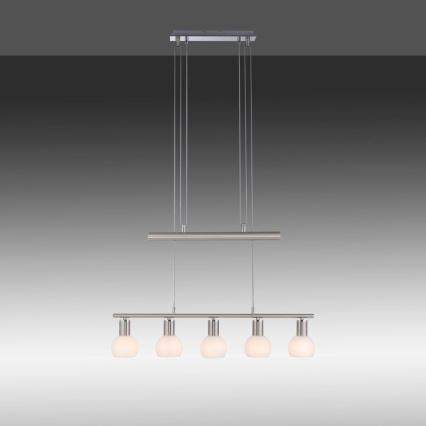 Leuchten Direkt 11939-55 - Люстра на тросе BENEDIKT 5xE14/40W/230V