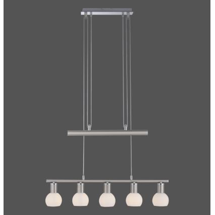 Leuchten Direkt 11939-55 - Люстра на тросе BENEDIKT 5xE14/40W/230V