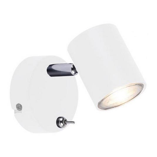 Leuchten Direkt 11941-16 - Светодиодный настенный точечный светильник TARIK 1xGU10/5W/230V белый