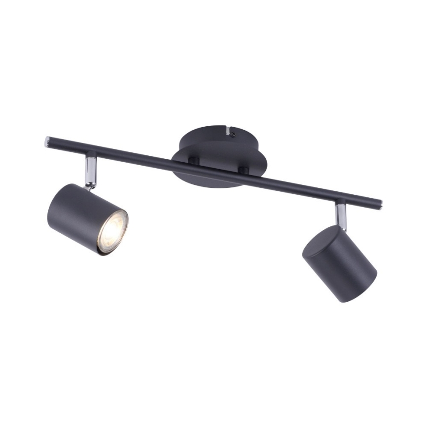 Leuchten Direkt 11942-13 - Точковий LED світильник TARIK 2xGU10/5W/230V антрацит