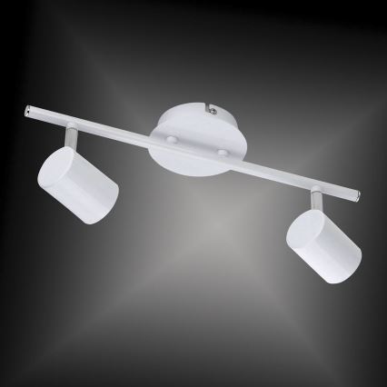 Leuchten Direkt 11942-16 - Светодиодный точечный светильник TARIK 2xGU10/5W/230V белый