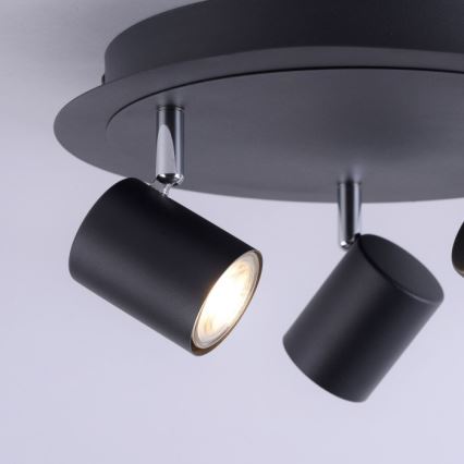 Leuchten Direkt 11943-13 - Точковий LED світильник TARIK 3xGU10/5W/230V антрацит