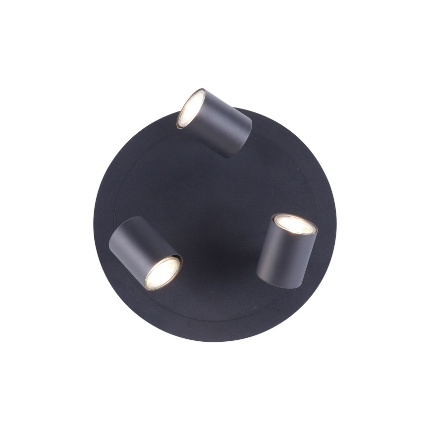 Leuchten Direkt 11943-13 - Точковий LED світильник TARIK 3xGU10/5W/230V антрацит