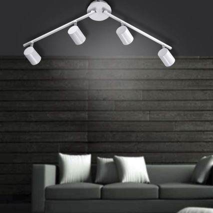 Leuchten Direkt 11944-16 - Точковий LED світильник TARIK 4xGU10/5W/230V білий