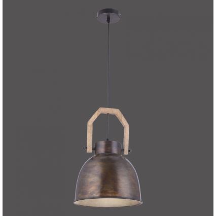Leuchten Direkt 11986-18 - Підвісна люстра SAMIA 1xE27/40W/230V дерево манго