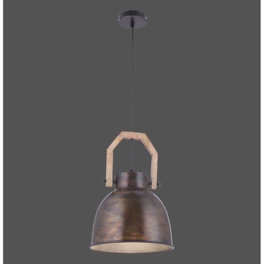 Leuchten Direkt 11986-18 - Підвісна люстра SAMIA 1xE27/40W/230V дерево манго