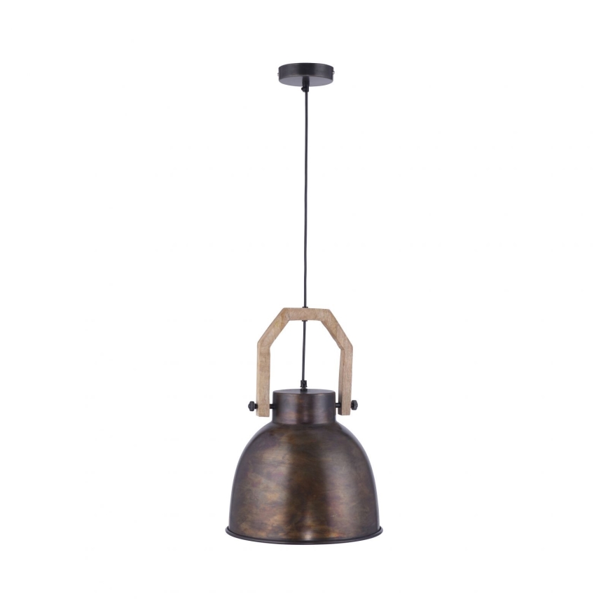 Leuchten Direkt 11986-18 - Подвесная люстра SAMIA 1xE27/40W/230V дерево манго