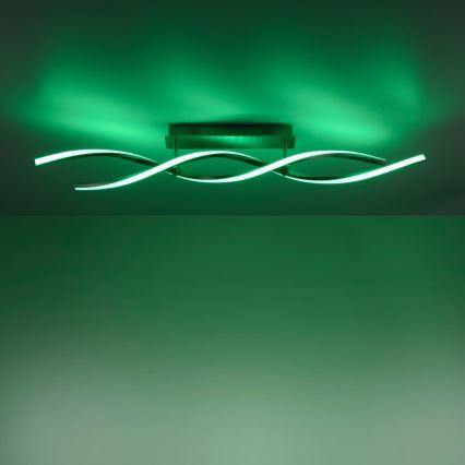 Leuchten Direkt 11993-55 - Пристельова LED RGB люстра з регулюванням яскравості SWING 2xLED/8,5W/230V 2700-5000K + дистанційне керування