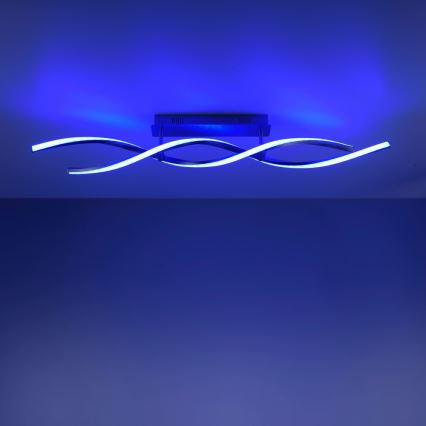 Leuchten Direkt 11993-55 - Пристельова LED RGB люстра з регулюванням яскравості SWING 2xLED/8,5W/230V 2700-5000K + дистанційне керування