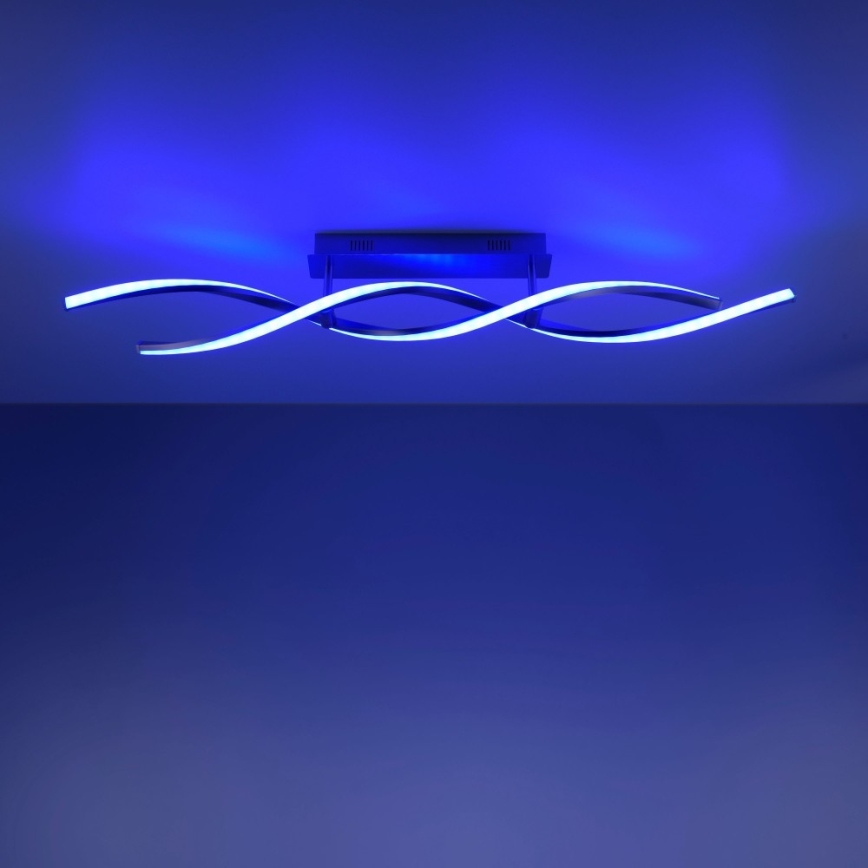 Leuchten Direkt 11993-55 - Пристельова LED RGB люстра з регулюванням яскравості SWING 2xLED/8,5W/230V 2700-5000K + дистанційне керування