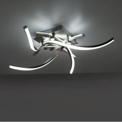 Leuchten Direkt 11995-55 - Светодиодная диммируемая поверхностно-монтируемая RGB-люстра SWING LED/24,4W/230V 2700-5000K + пульт ДУ