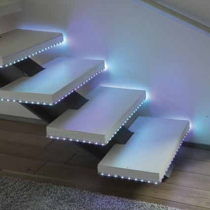 Leuchten Direkt 1210-70-BH - Светодиодная диммируемая RGB-лента TEANIA 3 м 16,2W/12/230V + пульт ДУ