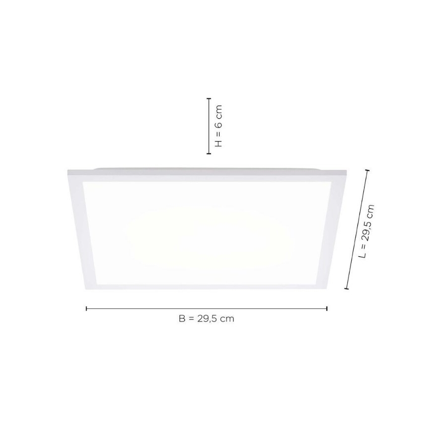 Leuchten Direkt 12200-16 - Светодиодный потолочный светильник FLAT LED/17W/230V