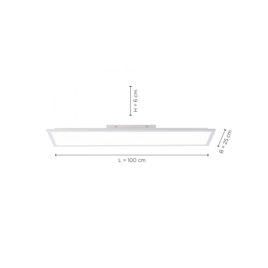 Leuchten Direkt 12204-16 - Стельовий LED світильник FLAT LED/24W/230V
