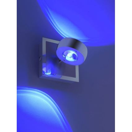 Leuchten Direkt 12471-55 - Настінний точковий LED RGBW світильник з регулюванням яскравості OPTI LED/6W/230V 2700-5000K + дистанційне керування