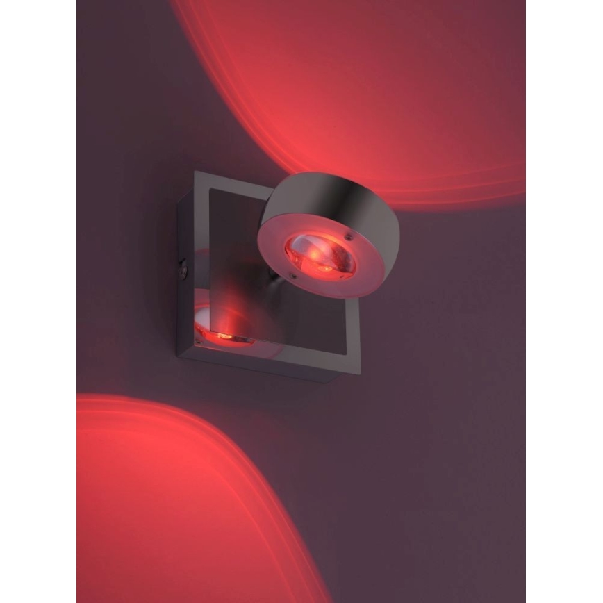 Leuchten Direkt 12471-55 - Настінний точковий LED RGBW світильник з регулюванням яскравості OPTI LED/6W/230V 2700-5000K + дистанційне керування