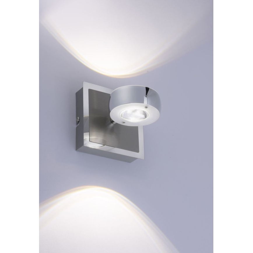 Leuchten Direkt 12471-55 - Настінний точковий LED RGBW світильник з регулюванням яскравості OPTI LED/6W/230V 2700-5000K + дистанційне керування