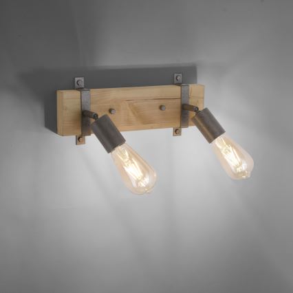 Leuchten Direkt 13472-79 - Настінний точковий світильник SLAT 2xE27/40W/230V