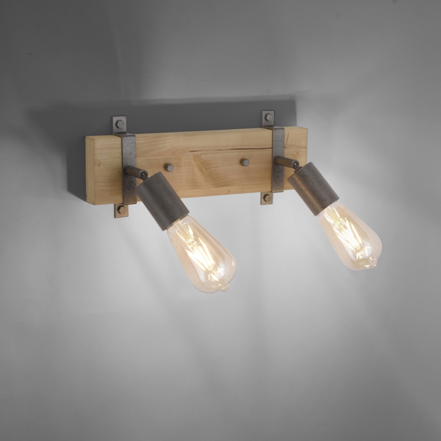 Leuchten Direkt 13472-79 - Настінний точковий світильник SLAT 2xE27/40W/230V