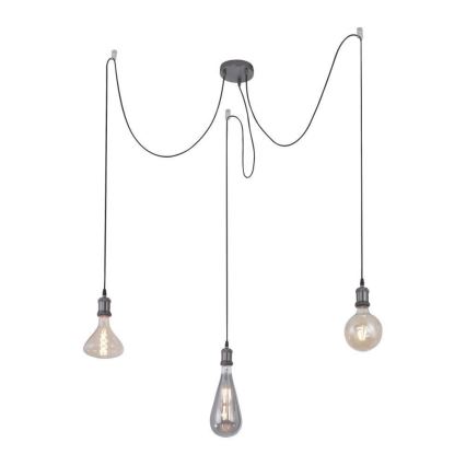 Leuchten Direkt 13571-18 - Подвесная люстра DIY 3xE27/60W/230V черный