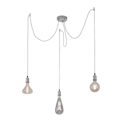 Leuchten Direkt 13571-55 - Подвесная люстра DIY 3xE27/60W/230V матовый хром