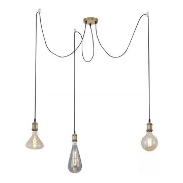 Leuchten Direkt 13571-60 - Подвесная люстра DIY 3xE27/60W/230V паук латунь