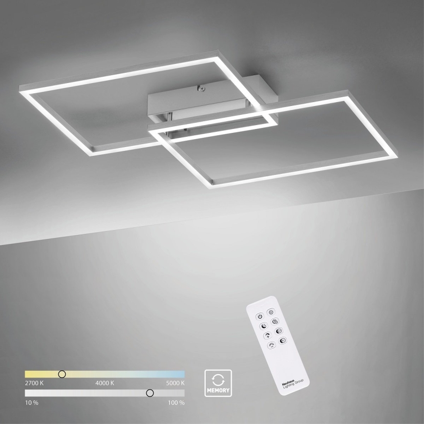 Leuchten Direkt 14018-55 - LED люстра для поверхневого монтажу з регульованою яскравістю IVEN 2xLED/15W/230V