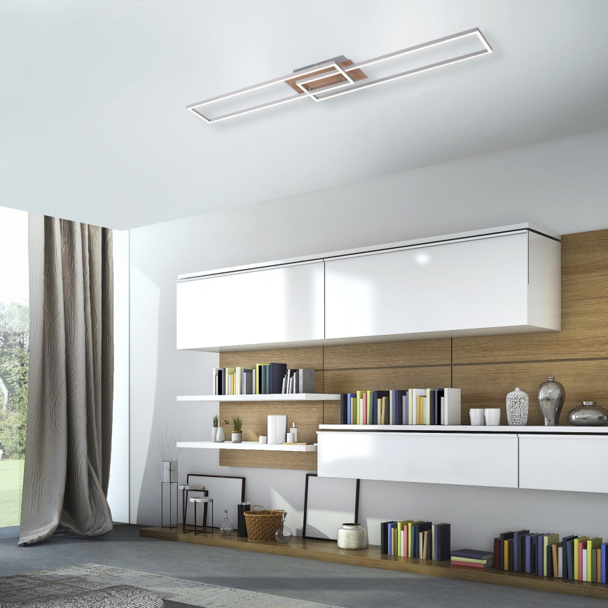 Leuchten Direkt 14019-78 - LED Димерний стельовий світильник IVEN 2xLED/20W/230V + дистанційне управління