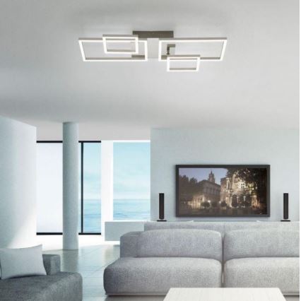 Leuchten Direkt 14030-55 - Пристельова LED люстра IVEN 2xLED/12W/230V + 2xLED/5,5W