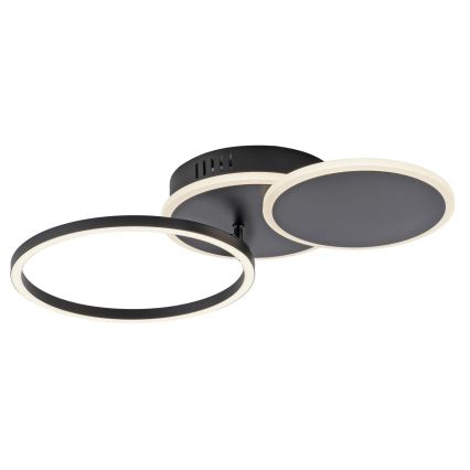 Leuchten Direkt 14116-18 - Стельовий LED світильник SEVENT LED/25,5W/230V чорний