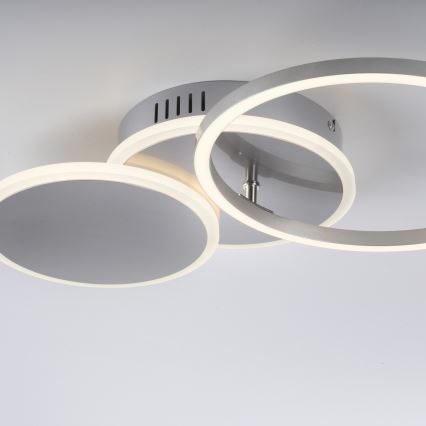 Leuchten Direkt 14116-55 - Стельовий LED світильник SEVENT LED/25,5W/230V матовий хром