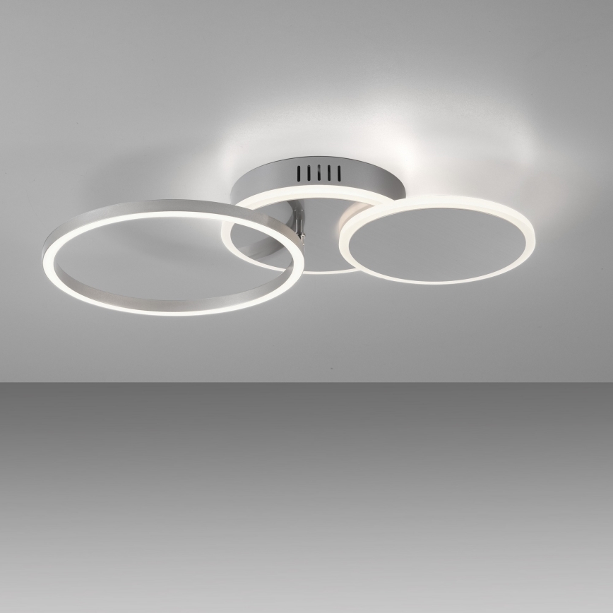 Leuchten Direkt 14116-55 - Светодиодный потолочный светильник SEVENT LED/25,5W/230V матовый хром
